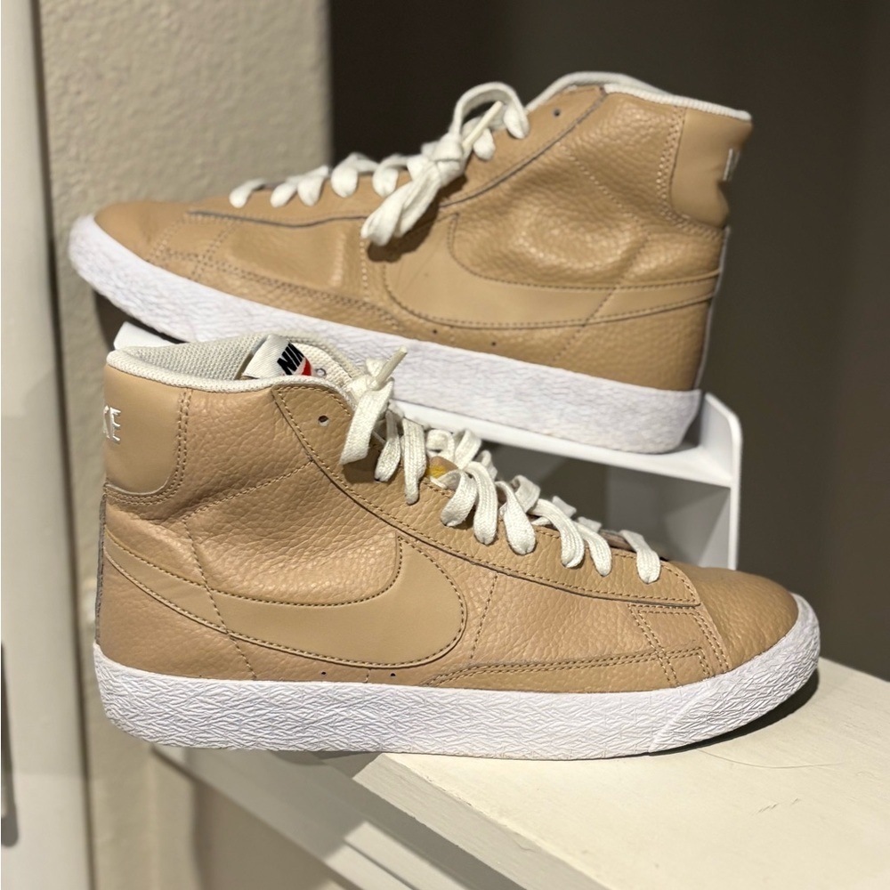 Nike Kids Tan High-Top Sneakers
